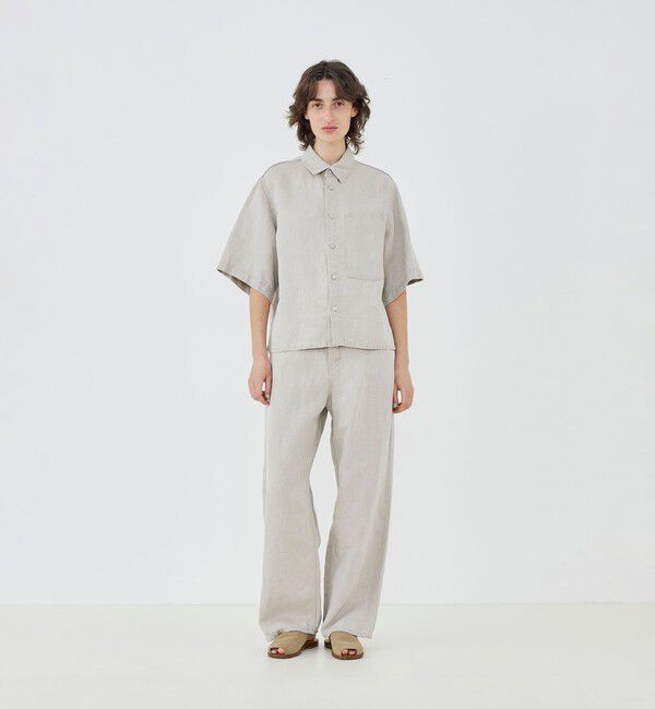 GALERIE VIE「【WEB先行予約】リネンデニム ワンポケットシャツ」|シャツ・ブラウス|