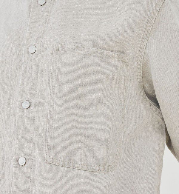 GALERIE VIE「【WEB先行予約】リネンデニム ワンポケットシャツ」|シャツ・ブラウス|