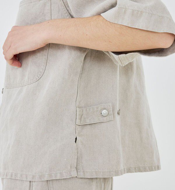 GALERIE VIE「【WEB先行予約】リネンデニム ワンポケットシャツ」|シャツ・ブラウス|