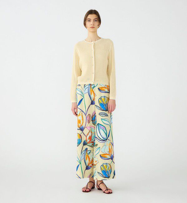 Ballsey「ニードルアウトリブ クルーネックカーディガン」|カーディガン|