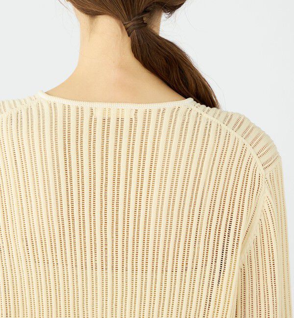 Ballsey「ニードルアウトリブ クルーネックカーディガン」|カーディガン|