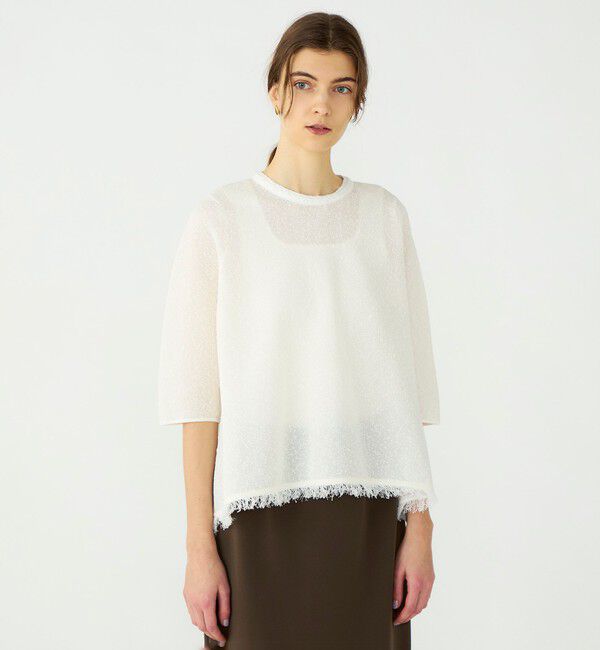 Ballsey「ダブルフェイスノット ワイドプルオーバー」|ニット・セーター|