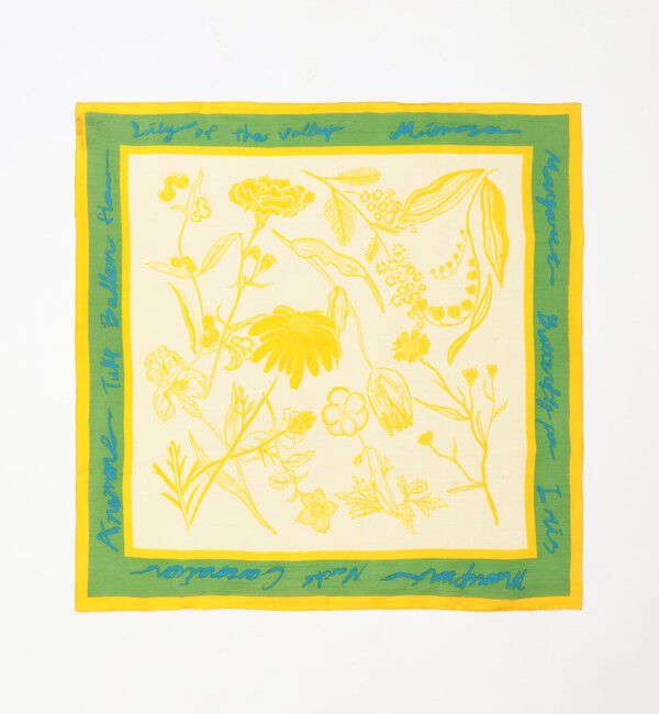 TOMORROWLAND GOODS「manipuri フローラ コットンシルクストール」|バンダナ・スカーフ|