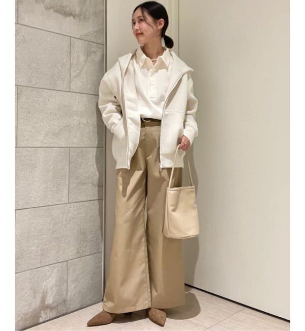 SLOBE IENA「《追加5》ボリュームジップアップフーディー」|パーカー|