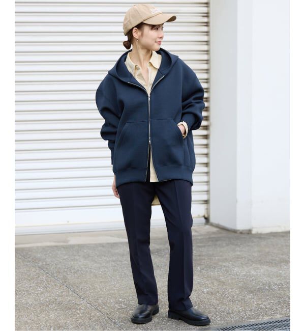 SLOBE IENA「《追加5》ボリュームジップアップフーディー」|パーカー|