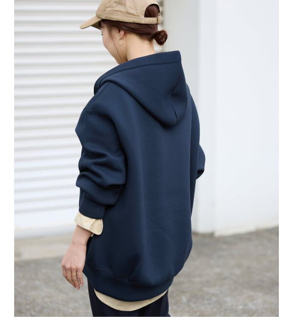 SLOBE IENA「《追加5》ボリュームジップアップフーディー」|パーカー|