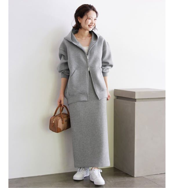 SLOBE IENA「《追加5》ボリュームジップアップフーディー」|パーカー|