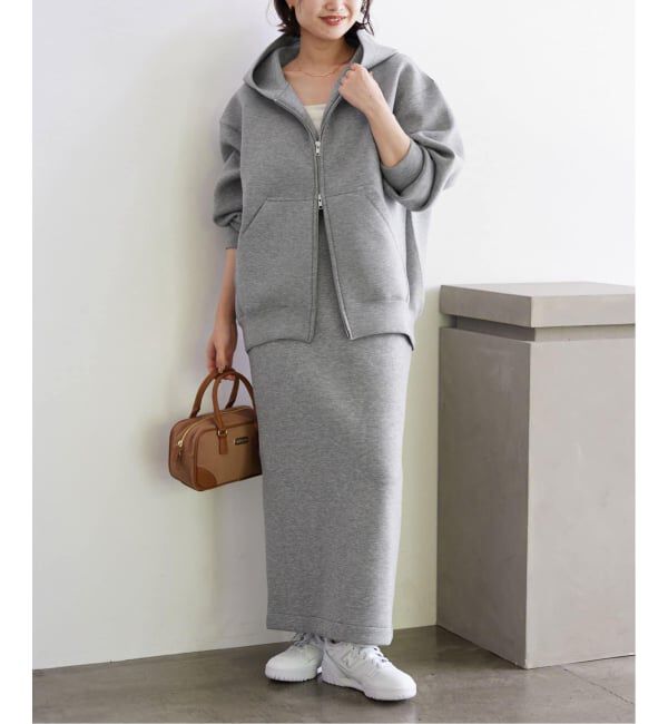 SLOBE IENA「《追加5》ボリュームジップアップフーディー」|パーカー|