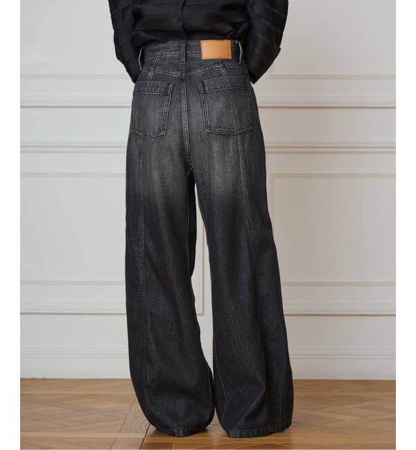 IENA LA BOUCLE「《追加2》IENA LA BOUCLE ソフトデニムシルエットパンツ」|デニム|