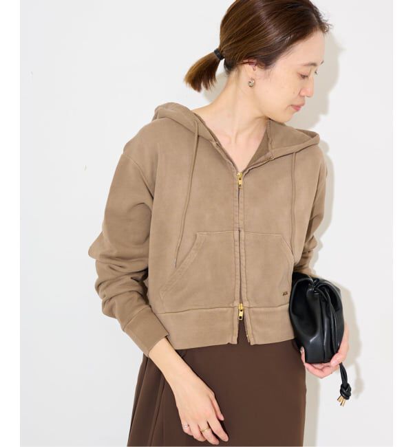 SLOBE IENA「SCREEN STARS/スクリーンスターズ SLOBE別注 ジップパーカー」|パーカー|ベージュ