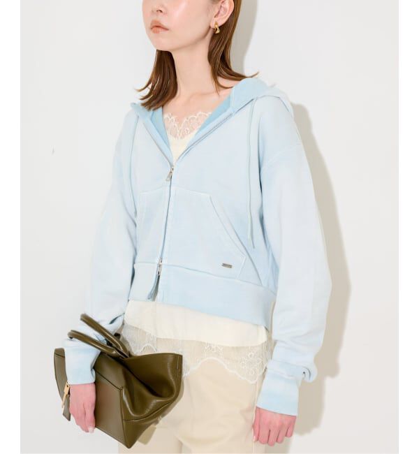 SLOBE IENA「SCREEN STARS/スクリーンスターズ SLOBE別注 ジップパーカー」|パーカー|サックスブルー B
