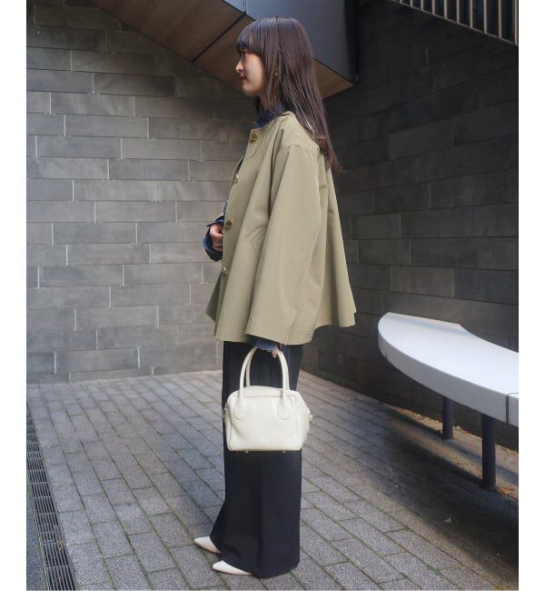 SLOBE IENA「TRADITIONAL WEATHERWEAR SLOBE別注 LINTON N/C SHORT」|ノーカラーコート|