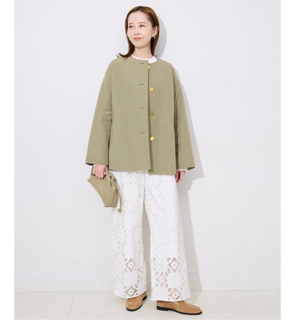 SLOBE IENA「TRADITIONAL WEATHERWEAR SLOBE別注 LINTON N/C SHORT」|ノーカラーコート|