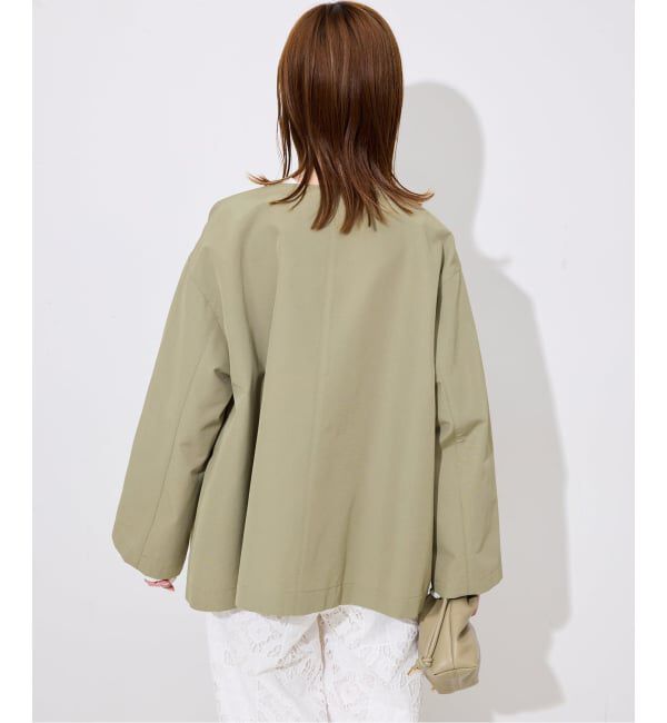 SLOBE IENA「TRADITIONAL WEATHERWEAR SLOBE別注 LINTON N/C SHORT」|ノーカラーコート|