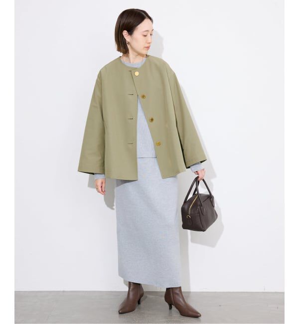 SLOBE IENA「TRADITIONAL WEATHERWEAR SLOBE別注 LINTON N/C SHORT」|ノーカラーコート|