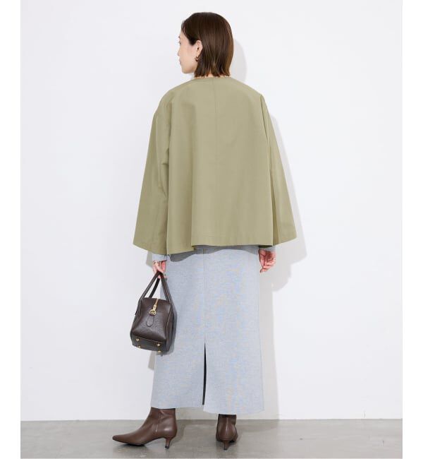 SLOBE IENA「TRADITIONAL WEATHERWEAR SLOBE別注 LINTON N/C SHORT」|ノーカラーコート|