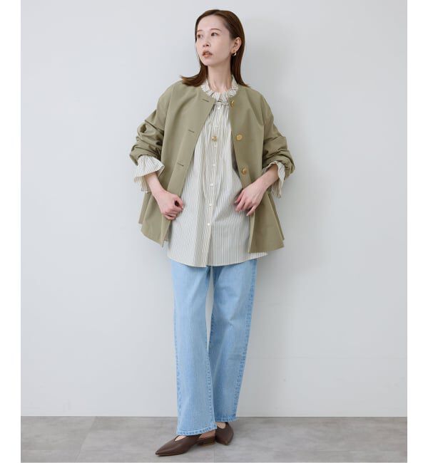 SLOBE IENA「TRADITIONAL WEATHERWEAR SLOBE別注 LINTON N/C SHORT」|ノーカラーコート|