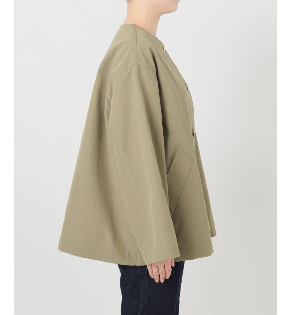 SLOBE IENA「TRADITIONAL WEATHERWEAR SLOBE別注 LINTON N/C SHORT」|ノーカラーコート|