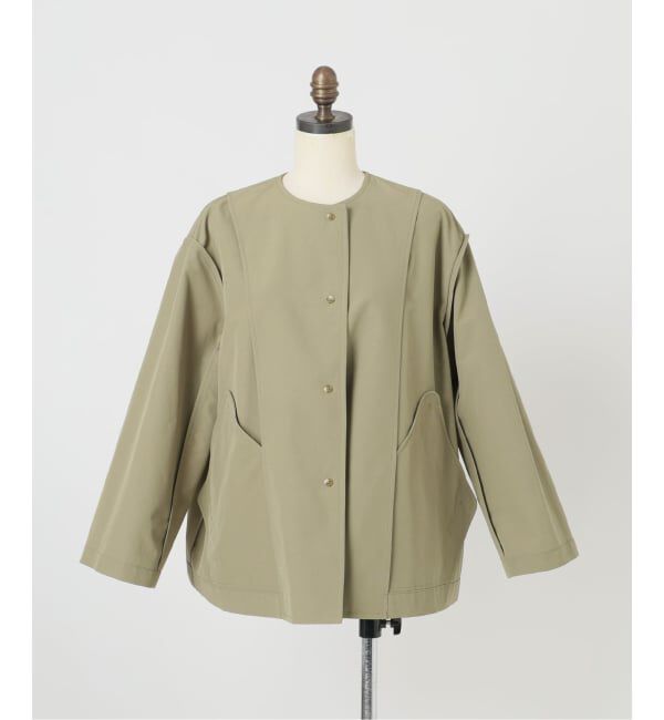 SLOBE IENA「TRADITIONAL WEATHERWEAR SLOBE別注 LINTON N/C SHORT」|ノーカラーコート|