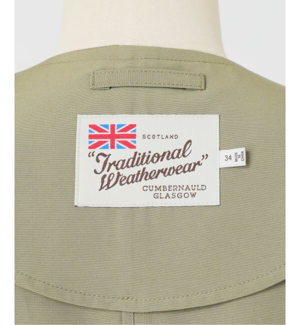 SLOBE IENA「TRADITIONAL WEATHERWEAR SLOBE別注 LINTON N/C SHORT」|ノーカラーコート|