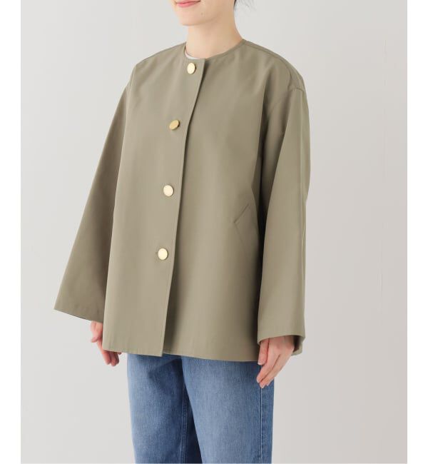 SLOBE IENA「TRADITIONAL WEATHERWEAR SLOBE別注 LINTON N/C SHORT」|ノーカラーコート|