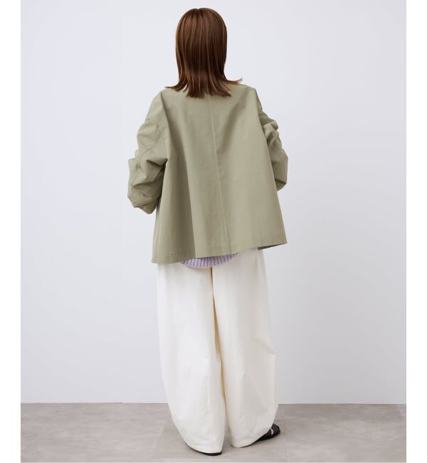 SLOBE IENA「TRADITIONAL WEATHERWEAR SLOBE別注 LINTON N/C SHORT」|ノーカラーコート|