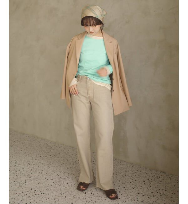 SLOBE IENA「《追加》miller SLOBE別注 SHEER RIB クルーネック」|Tシャツ・カットソー|