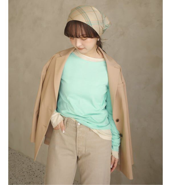 SLOBE IENA「《追加》miller SLOBE別注 SHEER RIB クルーネック」|Tシャツ・カットソー|