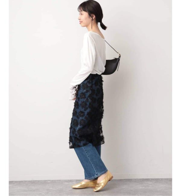 SLOBE IENA「《追加》miller SLOBE別注 SHEER RIB クルーネック」|Tシャツ・カットソー|