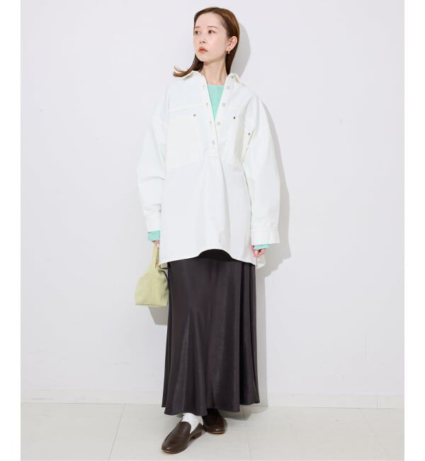 SLOBE IENA「《追加》miller SLOBE別注 SHEER RIB クルーネック」|Tシャツ・カットソー|