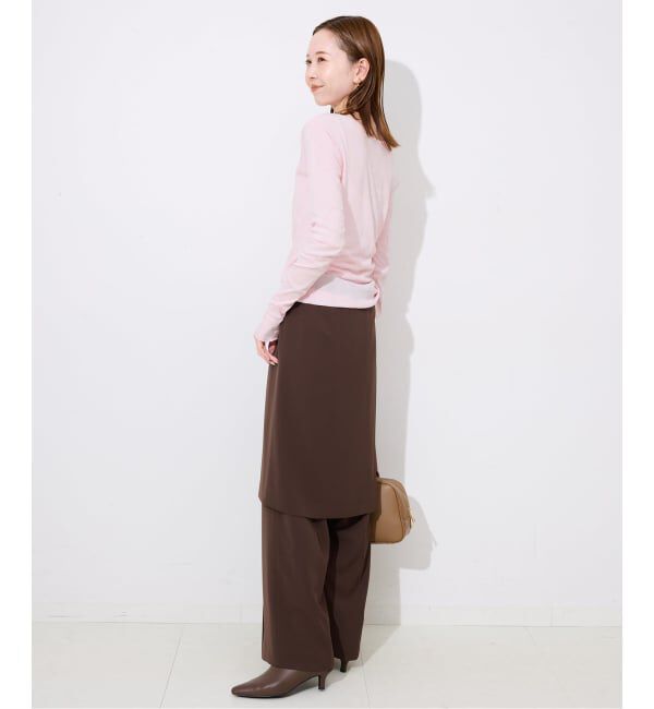 SLOBE IENA「《追加》miller SLOBE別注 SHEER RIB クルーネック」|Tシャツ・カットソー|