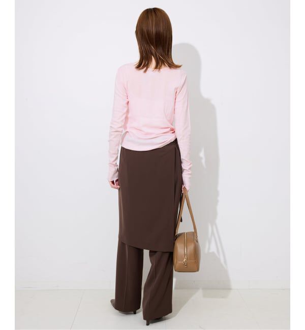 SLOBE IENA「《追加》miller SLOBE別注 SHEER RIB クルーネック」|Tシャツ・カットソー|