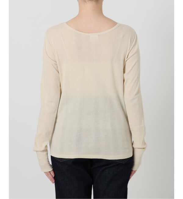 SLOBE IENA「《追加》miller SLOBE別注 SHEER RIB クルーネック」|Tシャツ・カットソー|