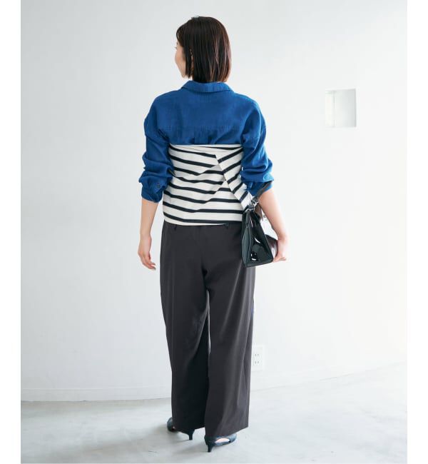 IENA「ウォッシャブル リネンミックスコクーンスラックス」|スラックス|