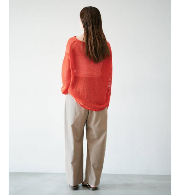 IENA「ウォッシャブル リネンミックスコクーンスラックス」|スラックス|