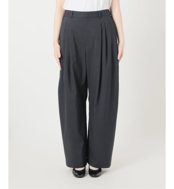 IENA「ウォッシャブル リネンミックスコクーンスラックス」|スラックス|