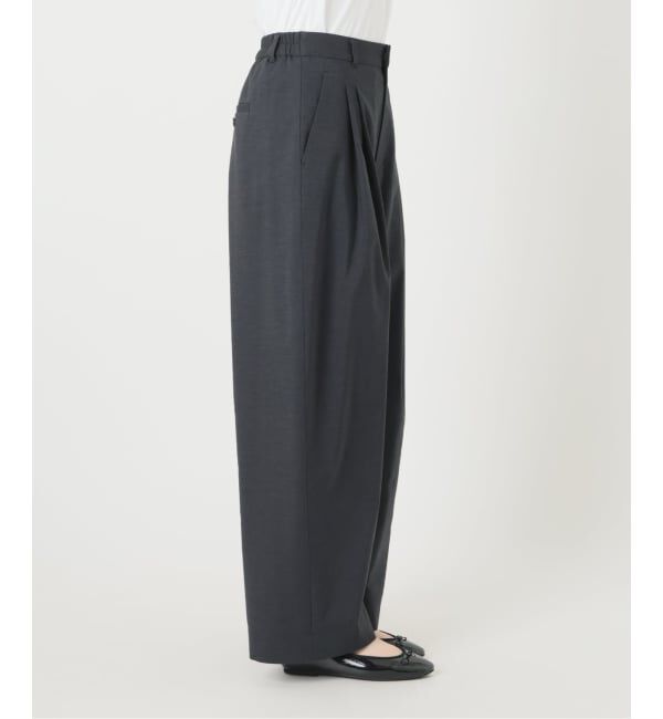 IENA「ウォッシャブル リネンミックスコクーンスラックス」|スラックス|