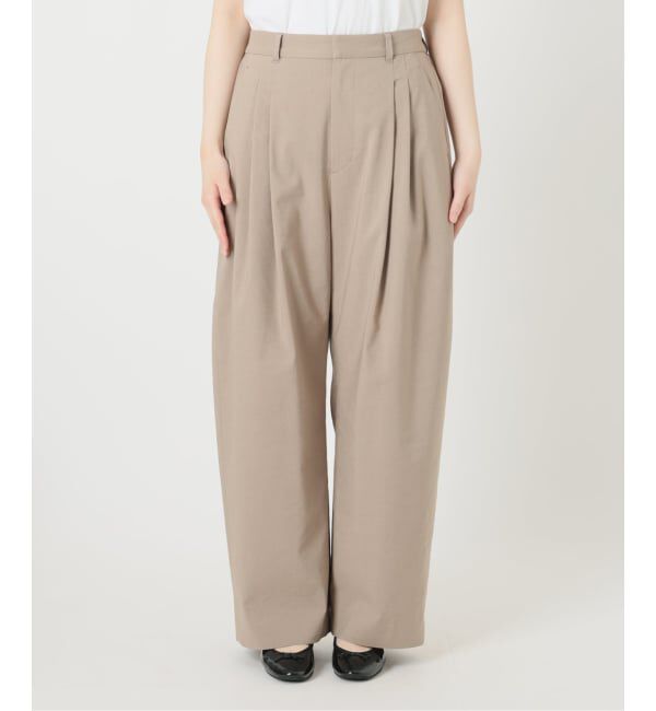 IENA「ウォッシャブル リネンミックスコクーンスラックス」|スラックス|