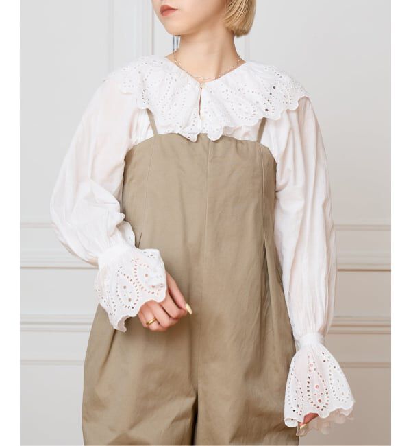 IENA LA BOUCLE「IENA LA BOUCLE シアーフリルブラウス」|シャツ・ブラウス|