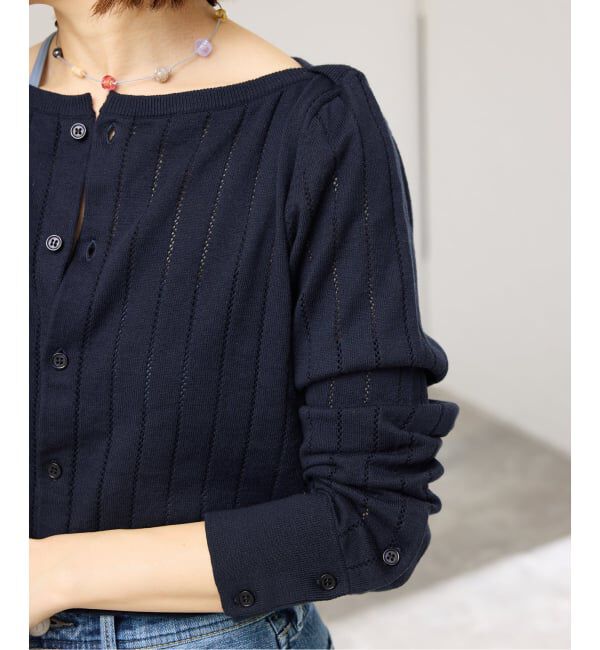 IENA「WANDERUNG/ワンデルング cotton cashmere knit CD カーディガン WRKNN-006-01」|ニット・セーター|