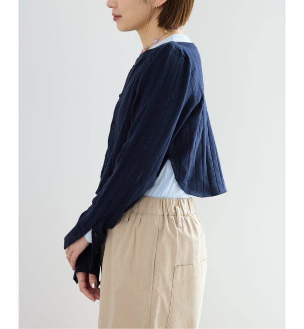 IENA「WANDERUNG/ワンデルング cotton cashmere knit CD カーディガン WRKNN-006-01」|ニット・セーター|