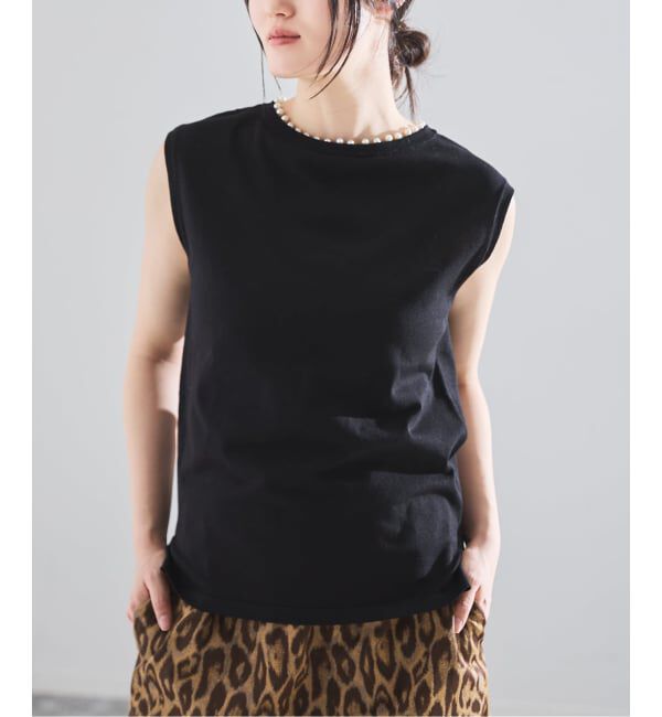 IENA「《予約》パールネックプルオーバー」|ニット・セーター|