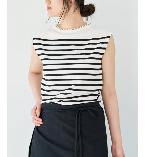 IENA「《予約》パールネックプルオーバー」|ニット・セーター|