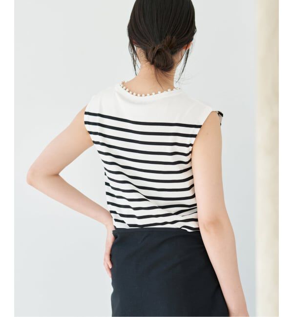 IENA「《予約》パールネックプルオーバー」|ニット・セーター|