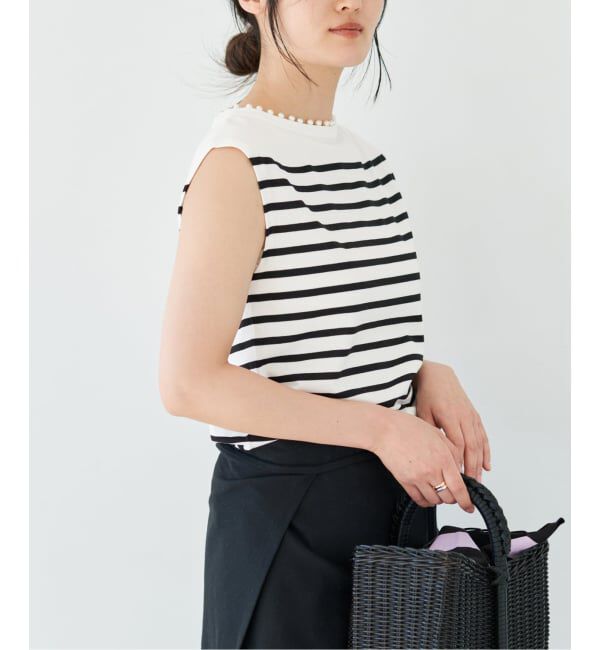 IENA「《予約》パールネックプルオーバー」|ニット・セーター|