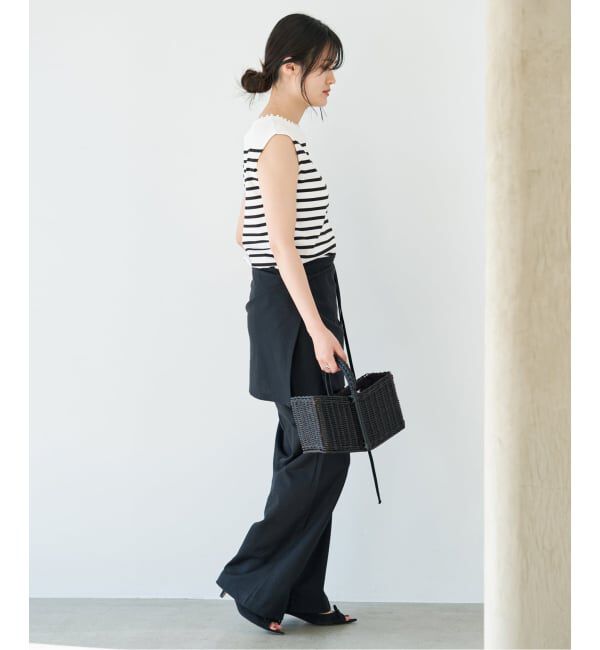 IENA「《予約》パールネックプルオーバー」|ニット・セーター|