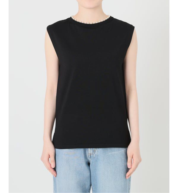 IENA「《予約》パールネックプルオーバー」|ニット・セーター|