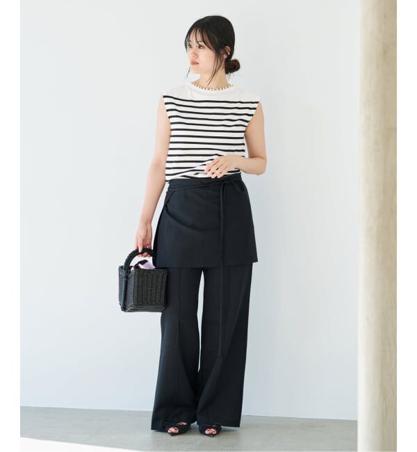 IENA「《予約》パールネックプルオーバー」|ニット・セーター|