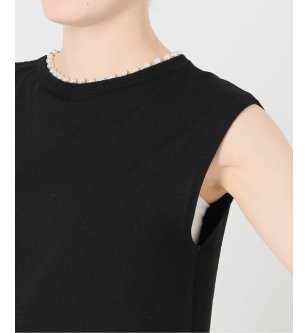 IENA「《予約》パールネックプルオーバー」|ニット・セーター|