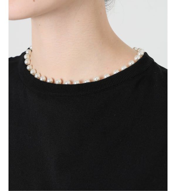 IENA「《予約》パールネックプルオーバー」|ニット・セーター|